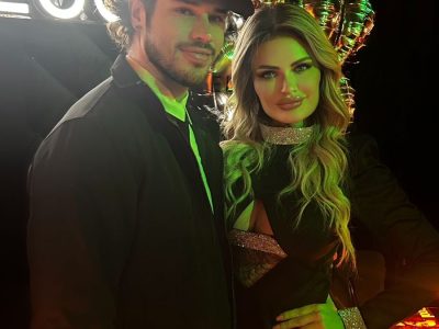 José Loreto e Marina Smith são vistos juntinhos em festa badalada em São Paulo